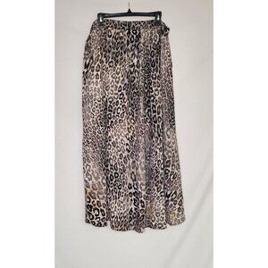 NWT East Adeline Wrap Skirt Animal Print Size 3XL MSRP $59 Boho Beach High Low